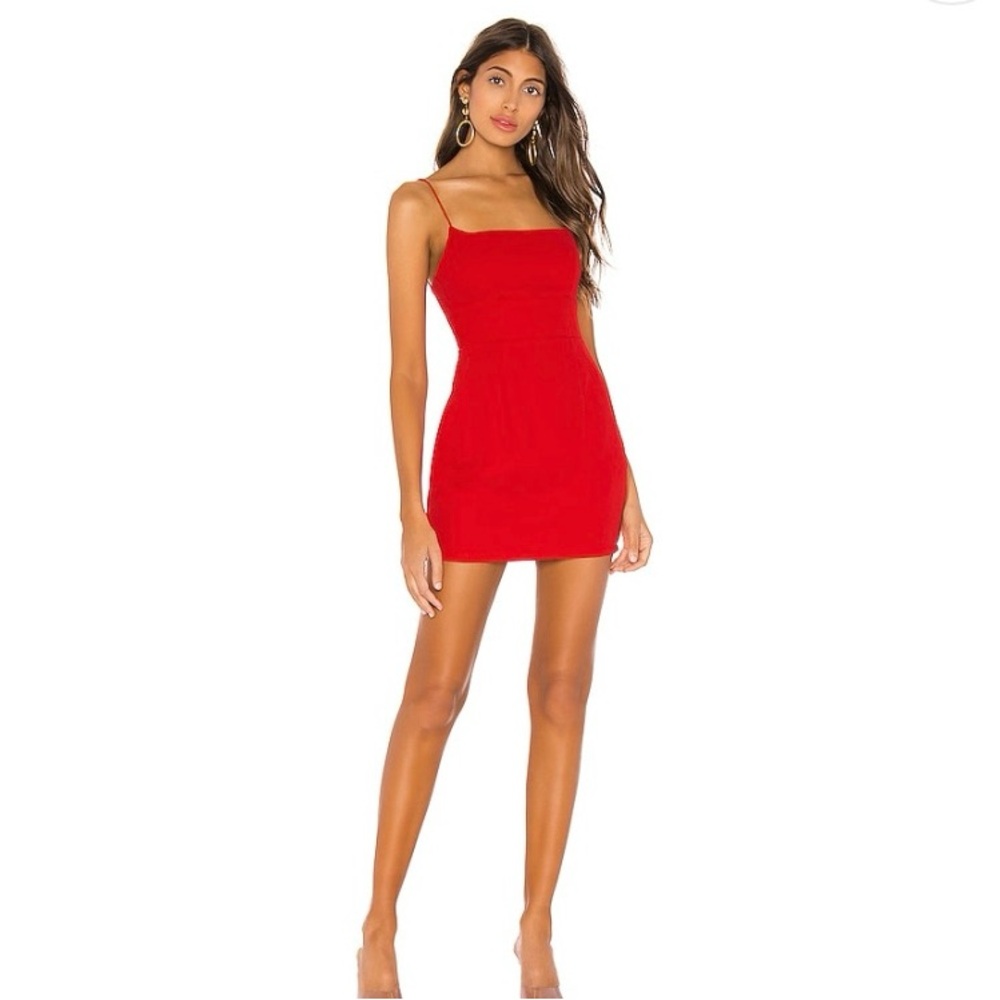 revolve red mini dress